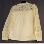 Esqualo Blouse Embroidery Geel